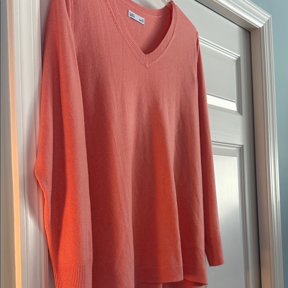 Croft & Barrow Coral Knit Sweater Size 2X Never Worn